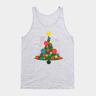 Retro Christmas Tree Tank Top